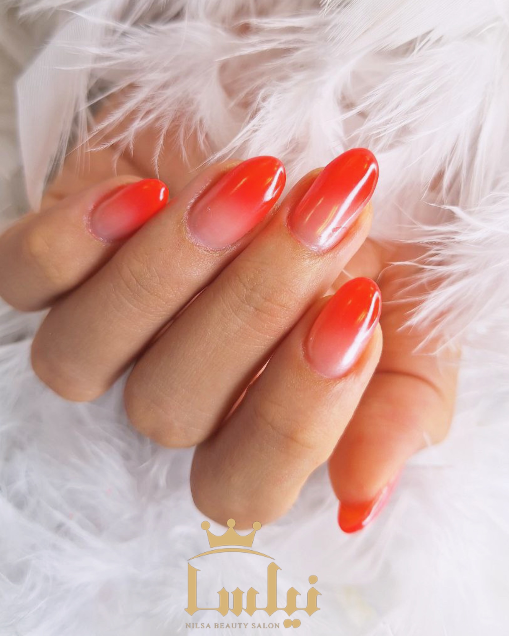 کاشت ناخن آمبره هلویی